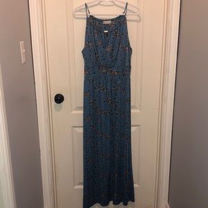 Blue maxi dress